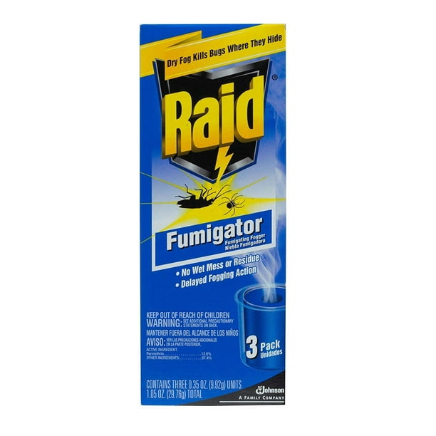 Full Box of 36 RAID DEEP REACH FOGGER 3 PACK ANTS ROACHES BUGS $10.49 Retail Full Box of 36 RAID DEEP REACH FOGGER 3 PACK ANTS ROACHES BUGS $10.49 Retail